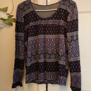 Purple comfy long sleeve shirt